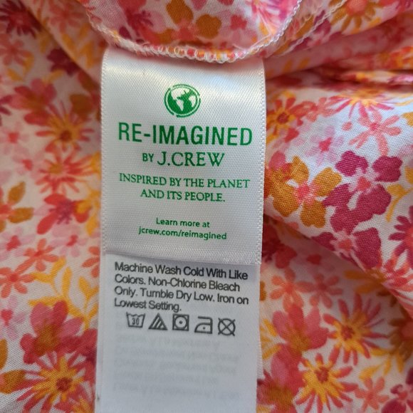 J. Crew Pink Floral Button Down Shirt Size Small - Picture 7 of 8